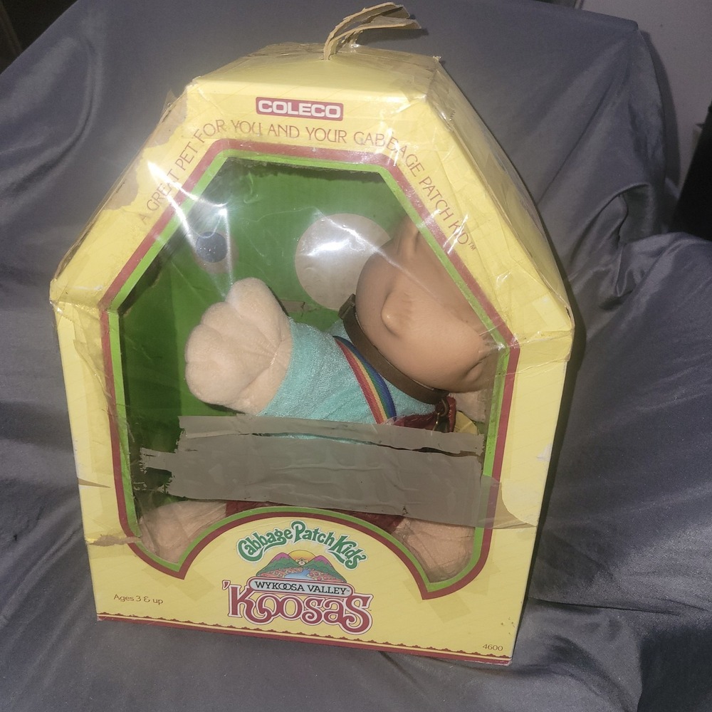 Vintage Cabbage Patch Kids CPK Koosas Cat Stuffed Doll 1983